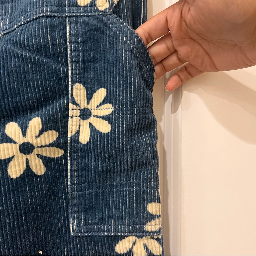 NWT PacSun90s Boyfriend Carpenter Floral Corduroy Pants - Picture 11 of 12
